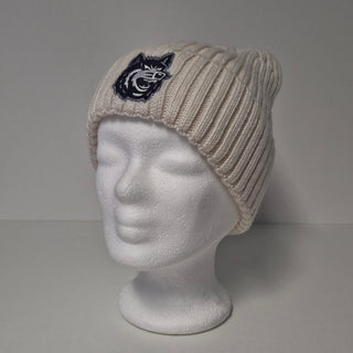 Wollmütze ~ Beanie Merinowolle weiß
