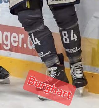 Game-Worn Playoff-Stutzen 2024-2025 Spieler #3 Burghart