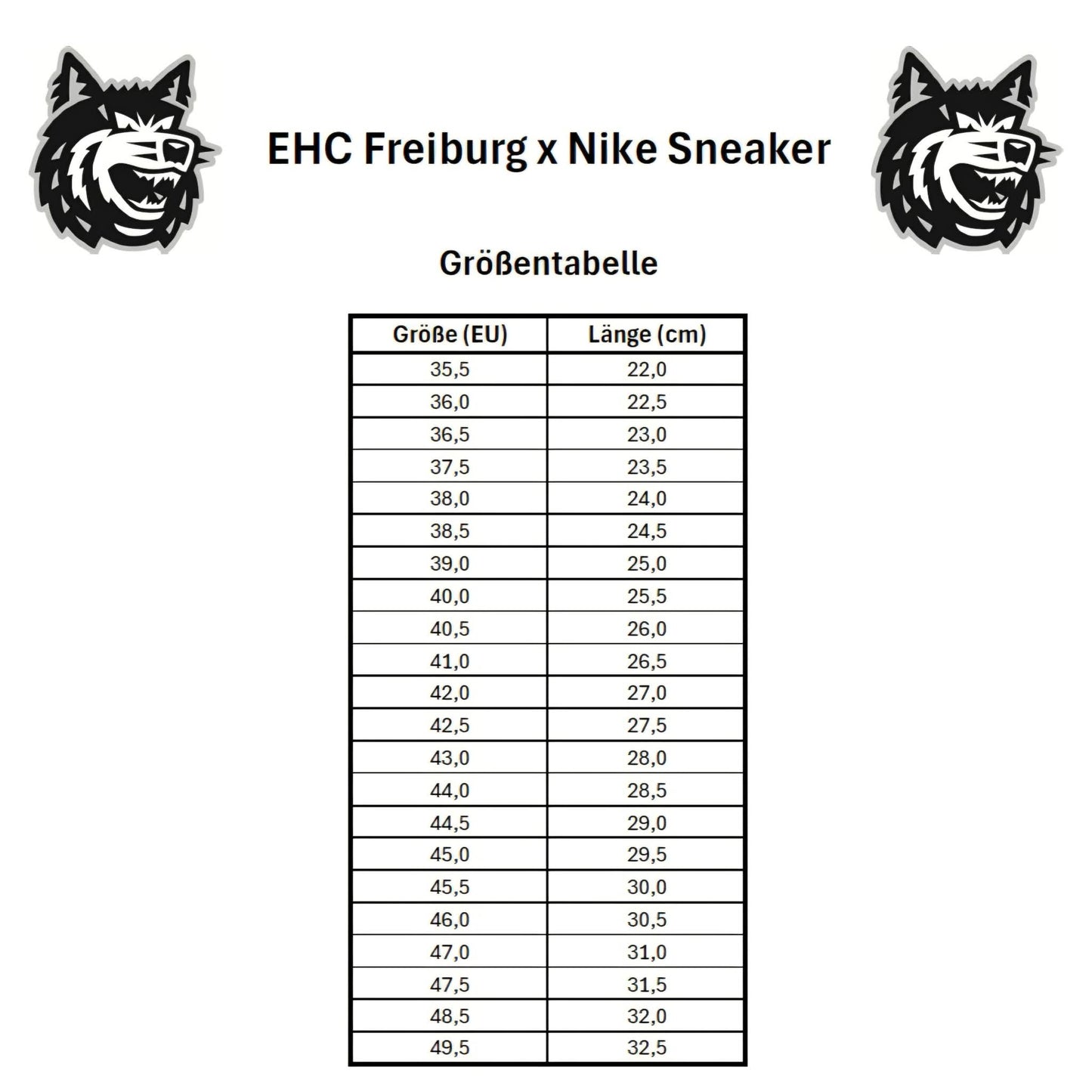 EHC Freiburg x Nike Sneaker ~ White Edition