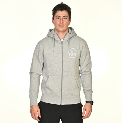 Zip-Hoodie ~ Wölfe Freiburg grau Größe XXL