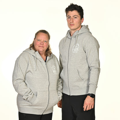 Zip-Hoodie ~ Wölfe Freiburg grau Größe XXL