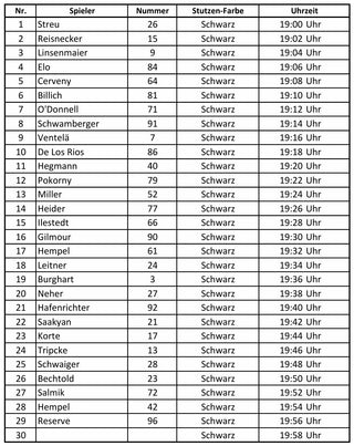 Game-Worn Playoff-Stutzen 2024-2025 -Reserve- ohne Nummer