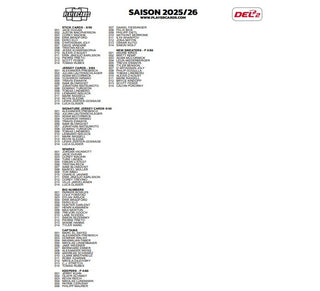 DEL2 Playercards 2025-2026 ~ Sammelordner