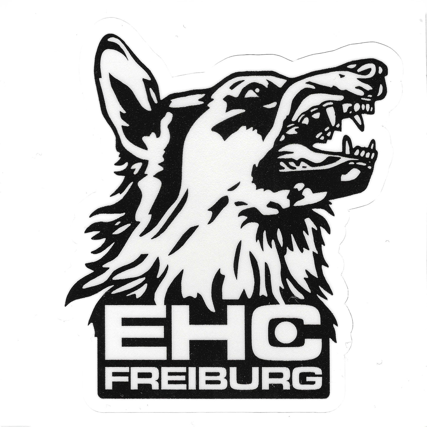 Aufkleber groß ~ Alter Wolf schwarz